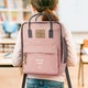 Lasten reppu nimellä - pinkki