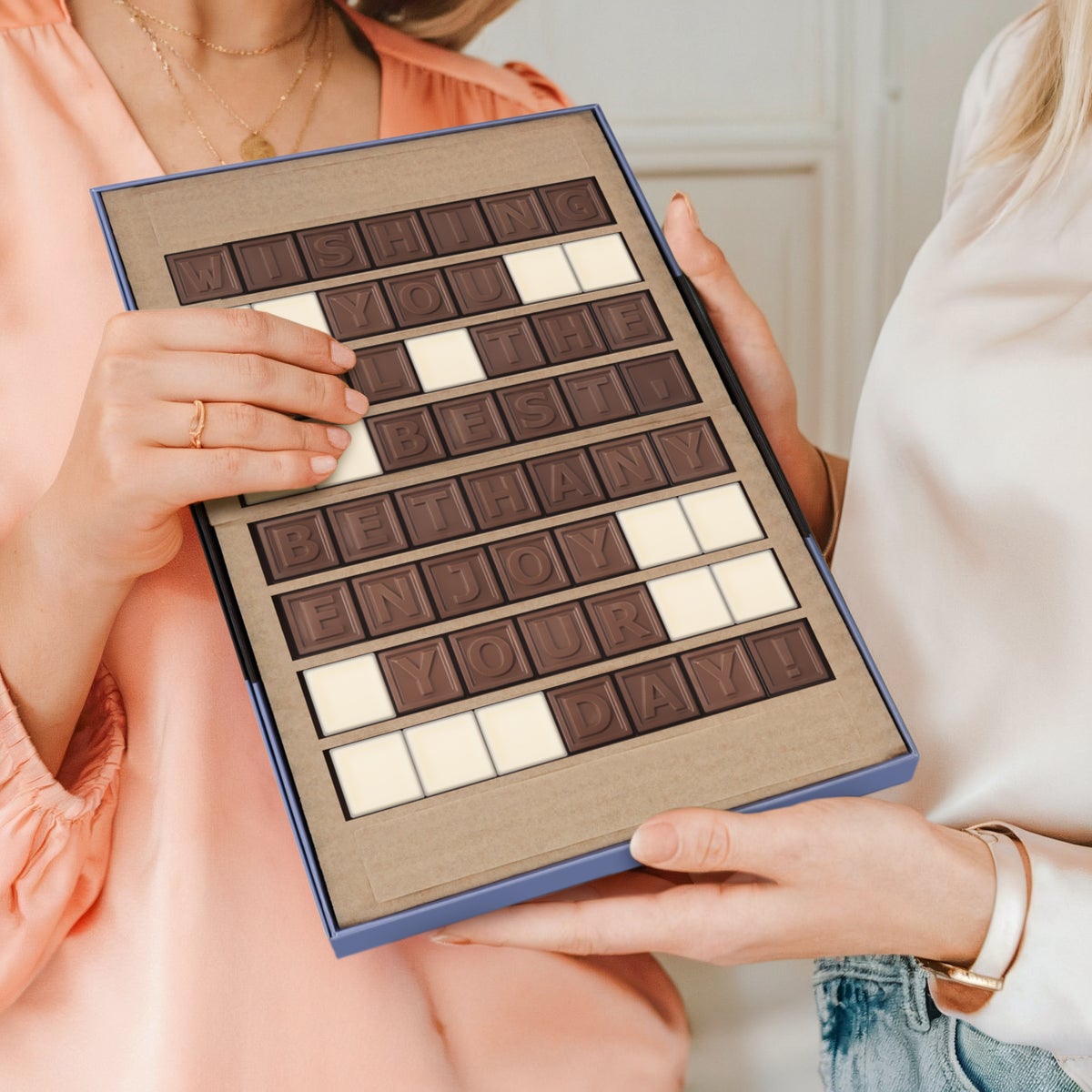 Personligt chokolade telegram - 56 tegn