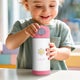 Lasten ruostumattomasta teräksestä valmistettu juomapullo pillillä - 350 ml - Pinkki Lasten ruostumattomasta teräksestä valmistettu juomapullo pillillä - 350 ml - Pinkki