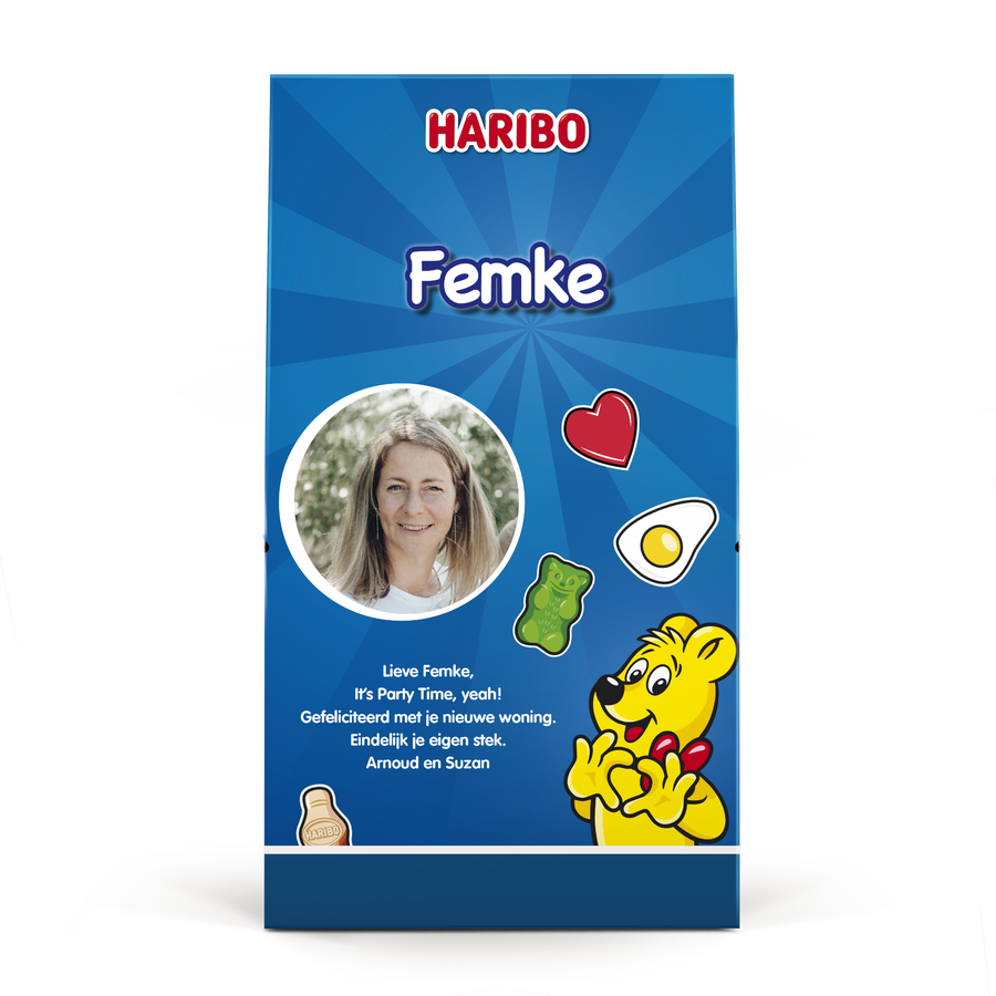 Haribo XL pouch met foto