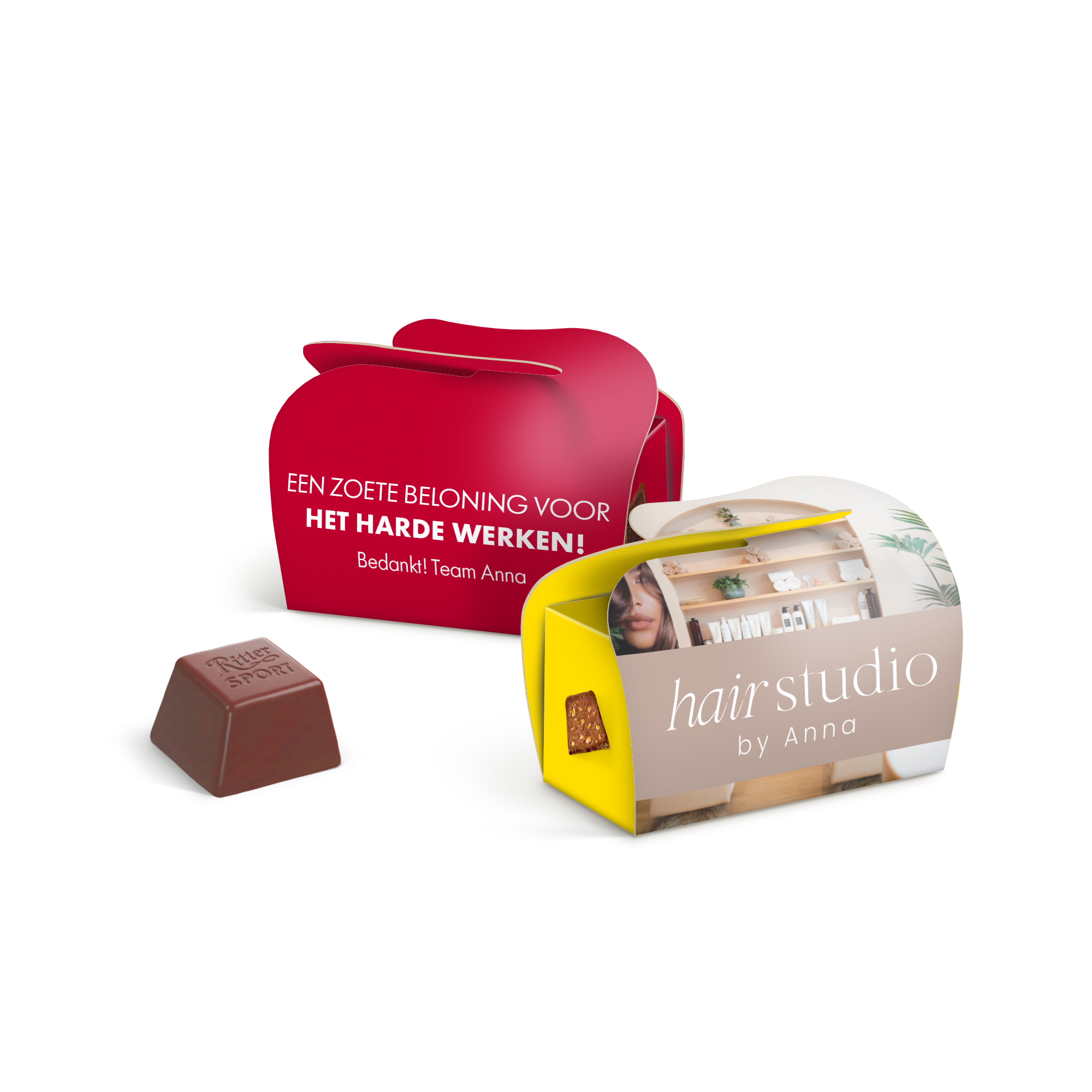 Ritter Sport mini traktatie personaliseren
