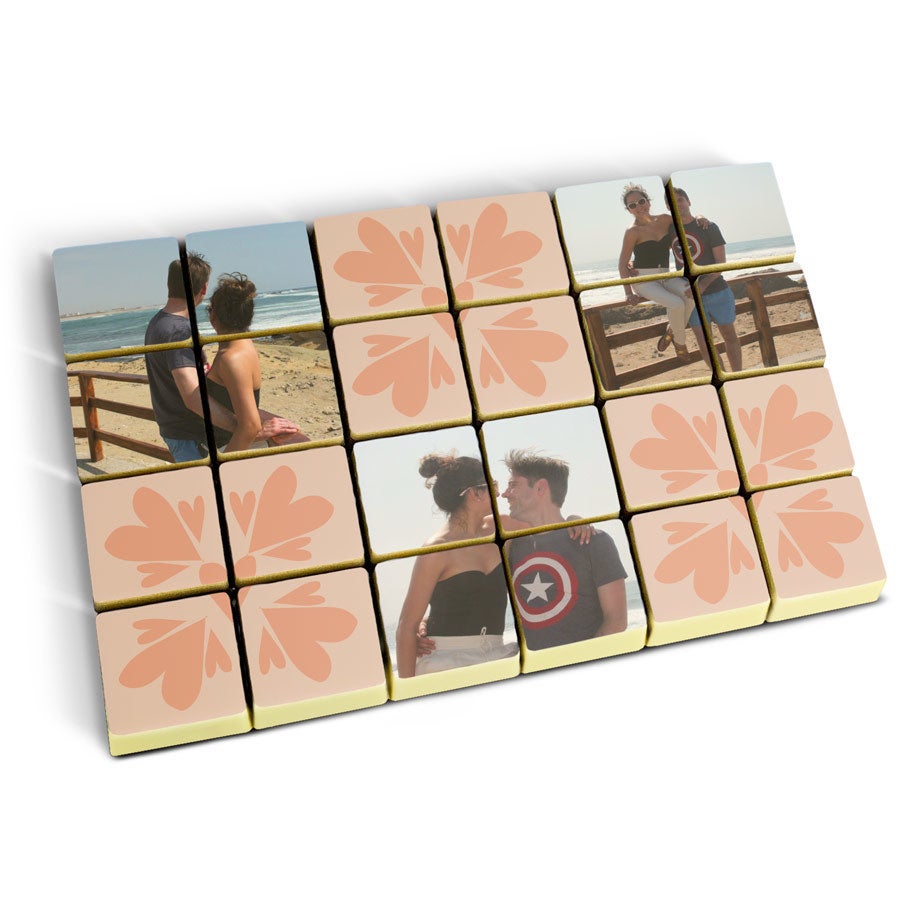 Puzzle photo personnalisé en chocolat