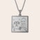 Collier pendentif carré Collier pendentif carré
