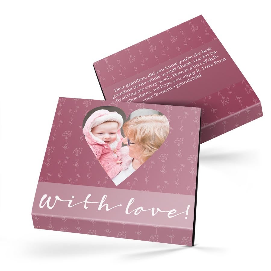 Caja de lujo personalizada - (49 chocolates)