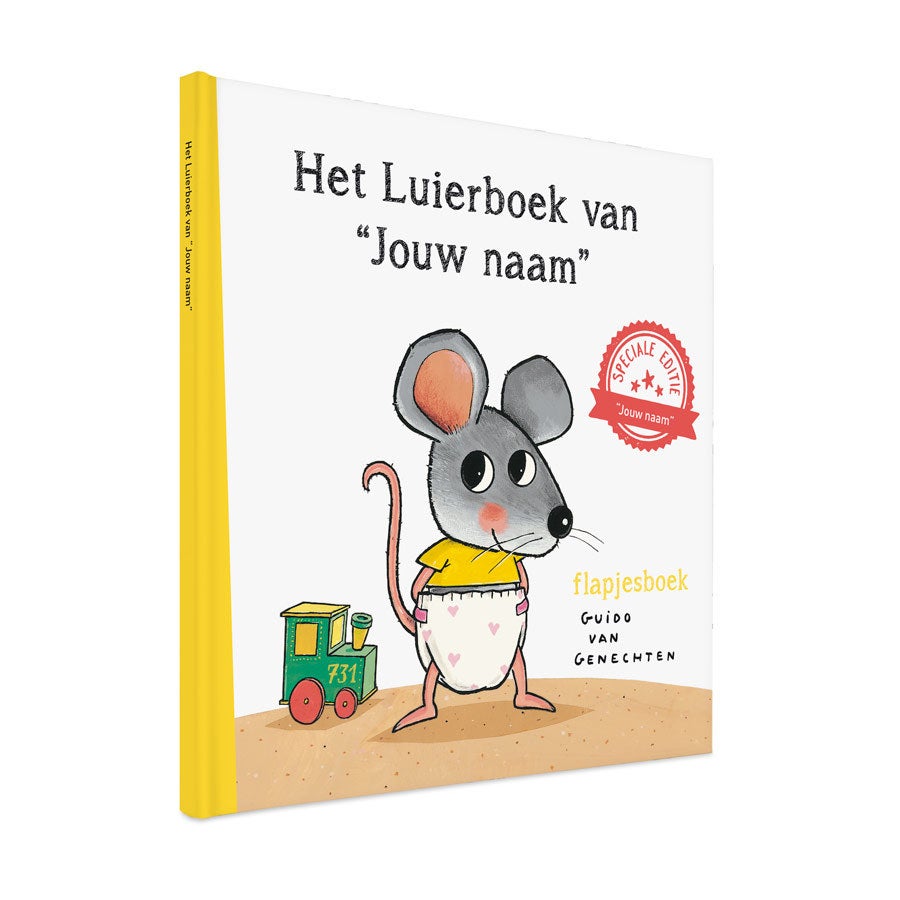 Flapjesboek met naam "Het Luierboek - XXL