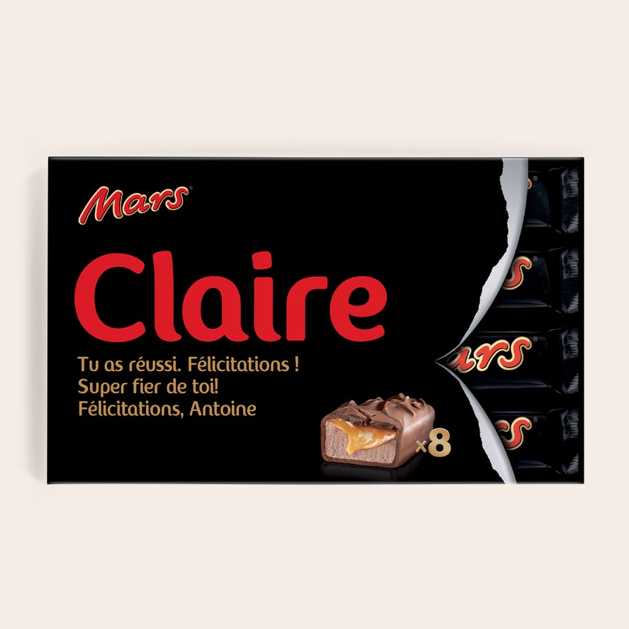 Coffret cadeau Mars personnalisé Coffret cadeau Mars personnalisé