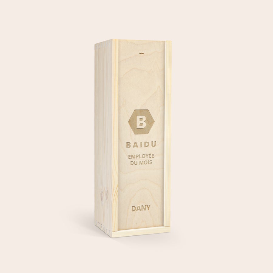 Tequila Jose Cuervo Especial Silver personnalisé Caisse en bois personnalisée pour tequila gravée avec logo et texte pour Surprenez votre fêtard préféré