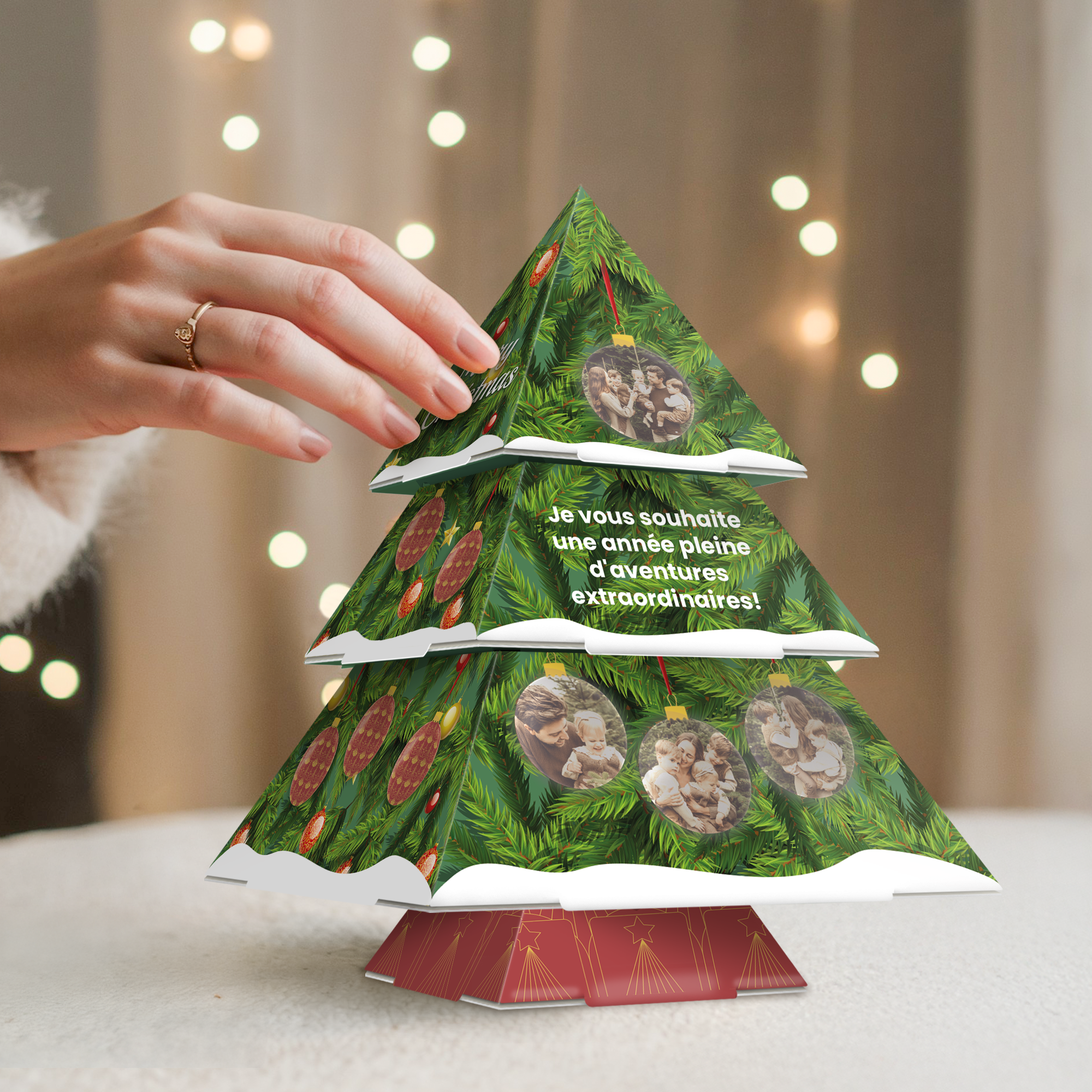 Sapin de Noël en papier personnalisé- DIY