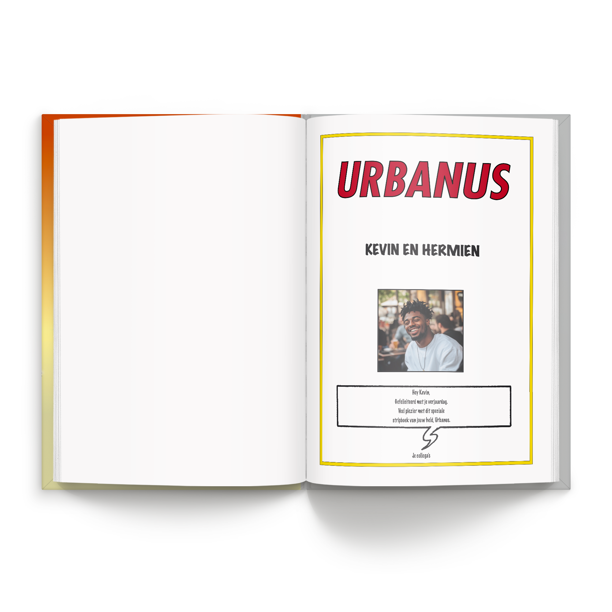 Boek "De avonturen van Urbanus" personaliseren