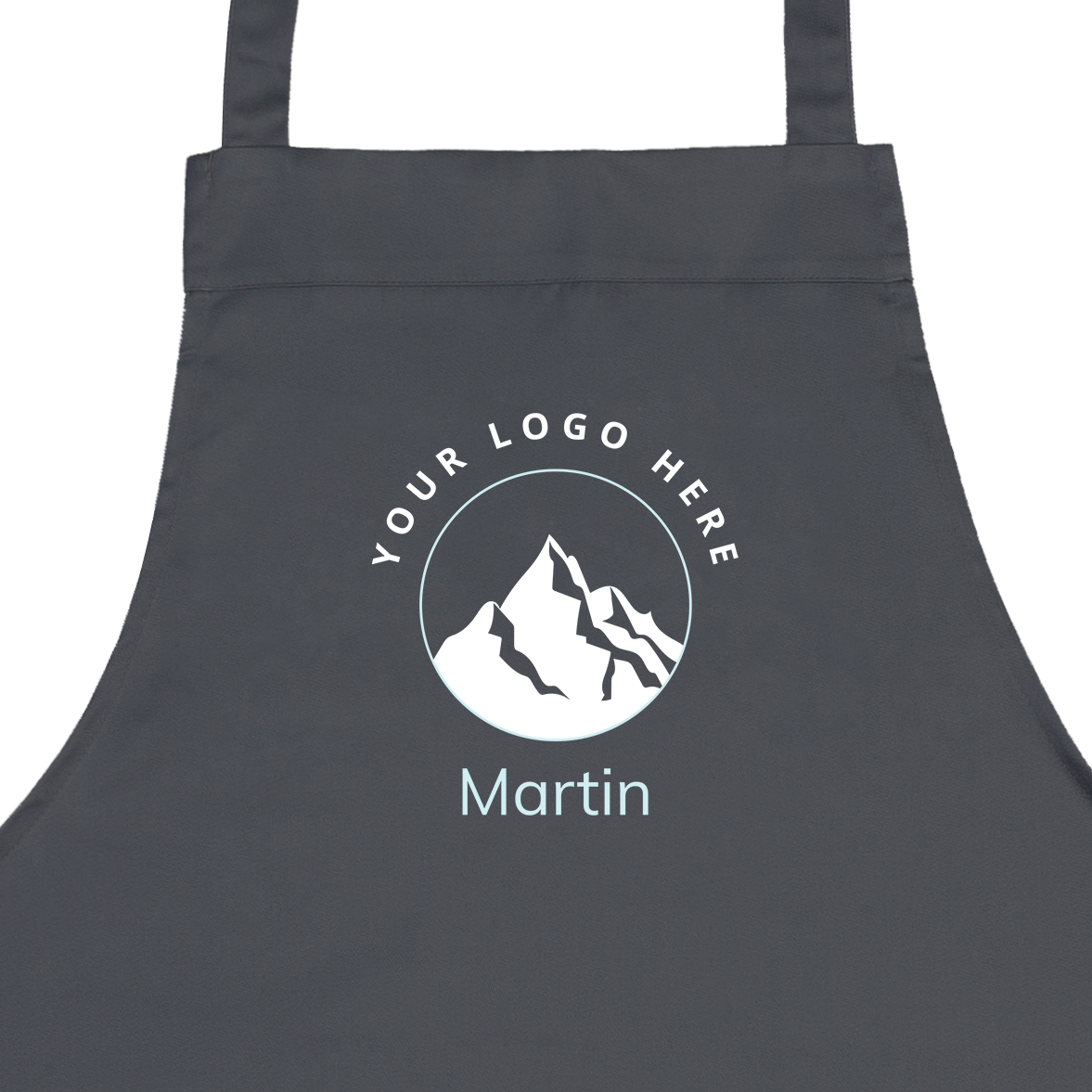 Personalised Kitchen Apron - Grey