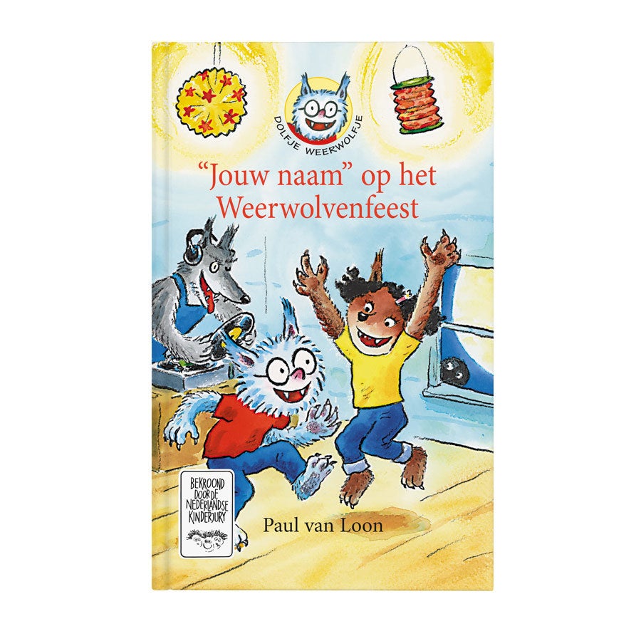 Dolfje Weerwolfje boek met naam en foto - Weerwolvenfeest - Softcover