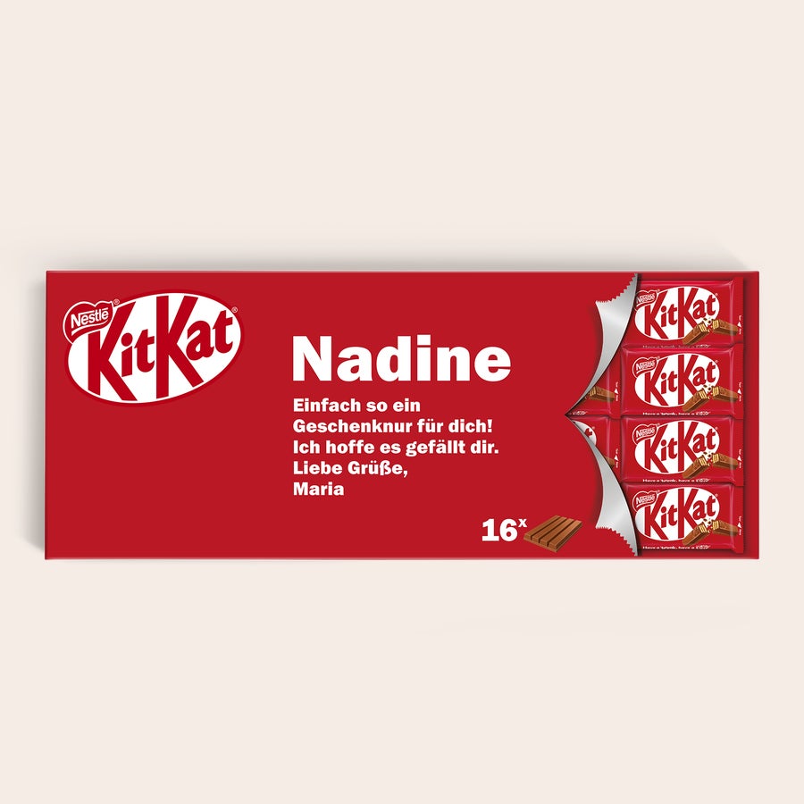 XXL KitKat Riegel mit Name & Foto XXL KitKat Riegel mit Name & Foto