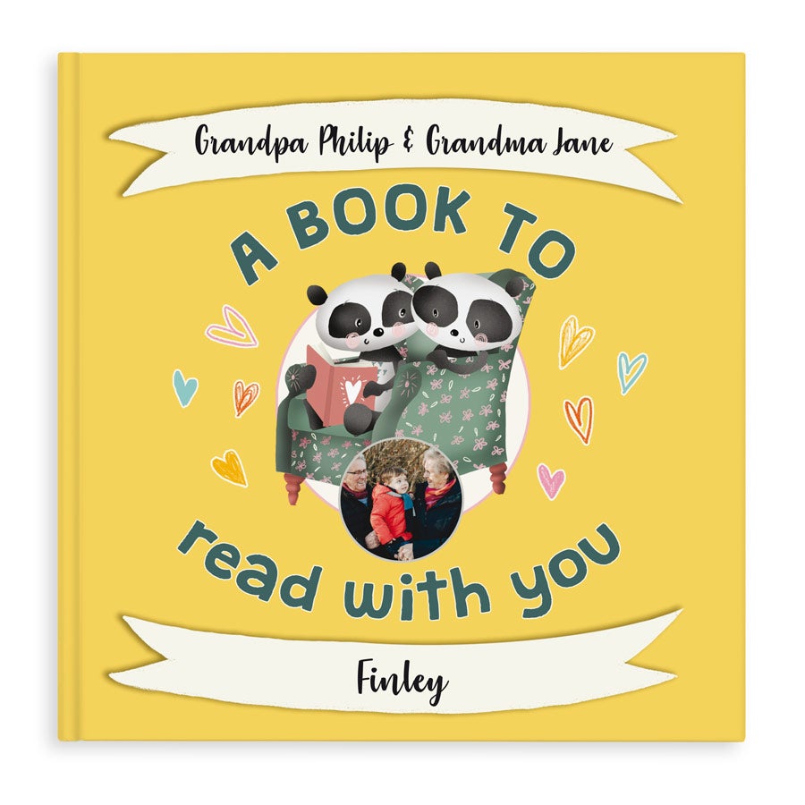 Book for Grandpa & Grandma with name - Hardcover
