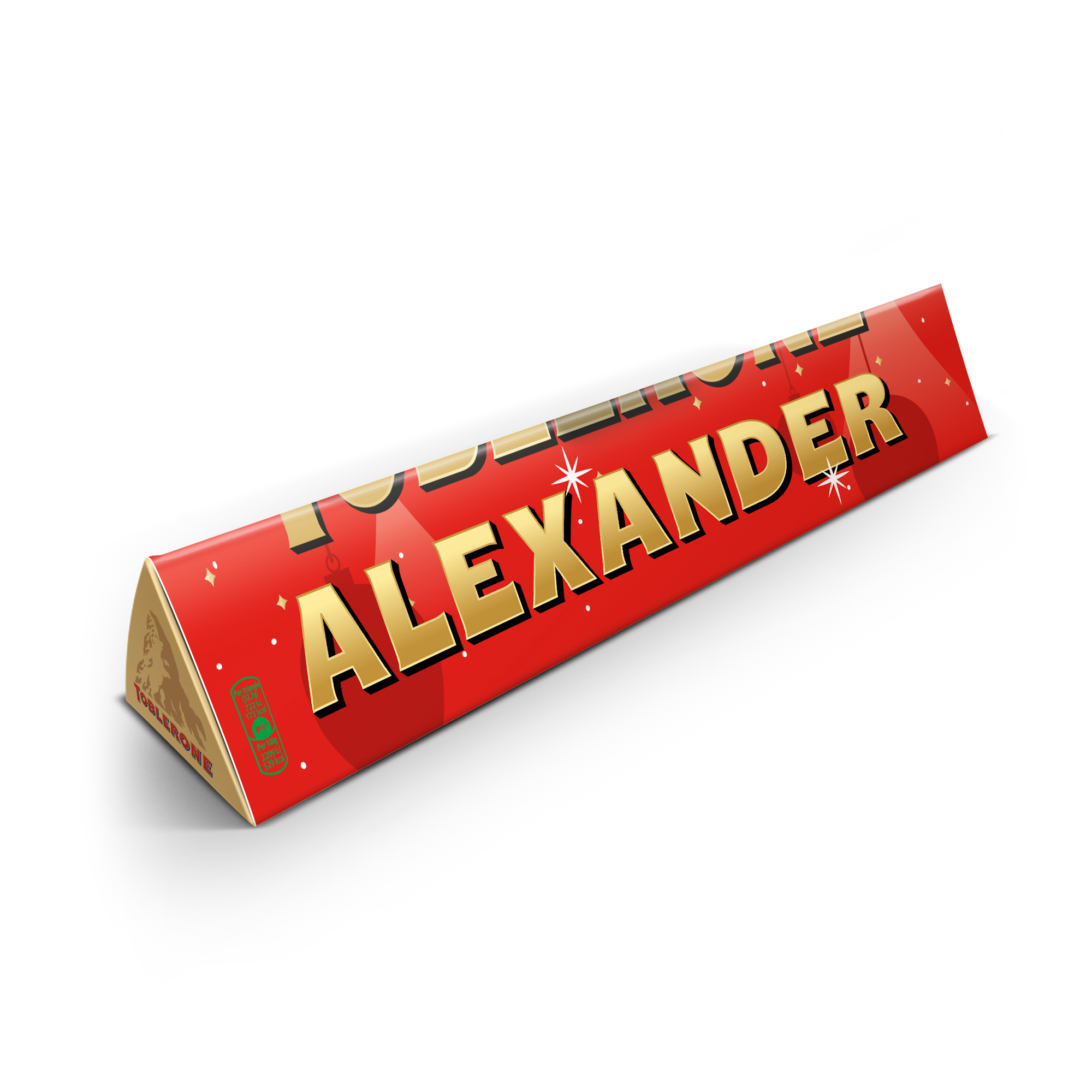 Toblerone personalizat - Crăciun