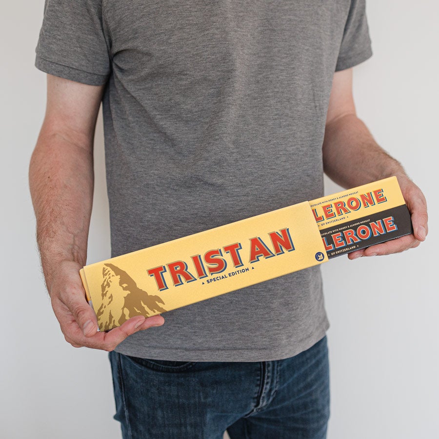Personlig XL Toblerone Selection-chokoladebar - til erhvervslivet