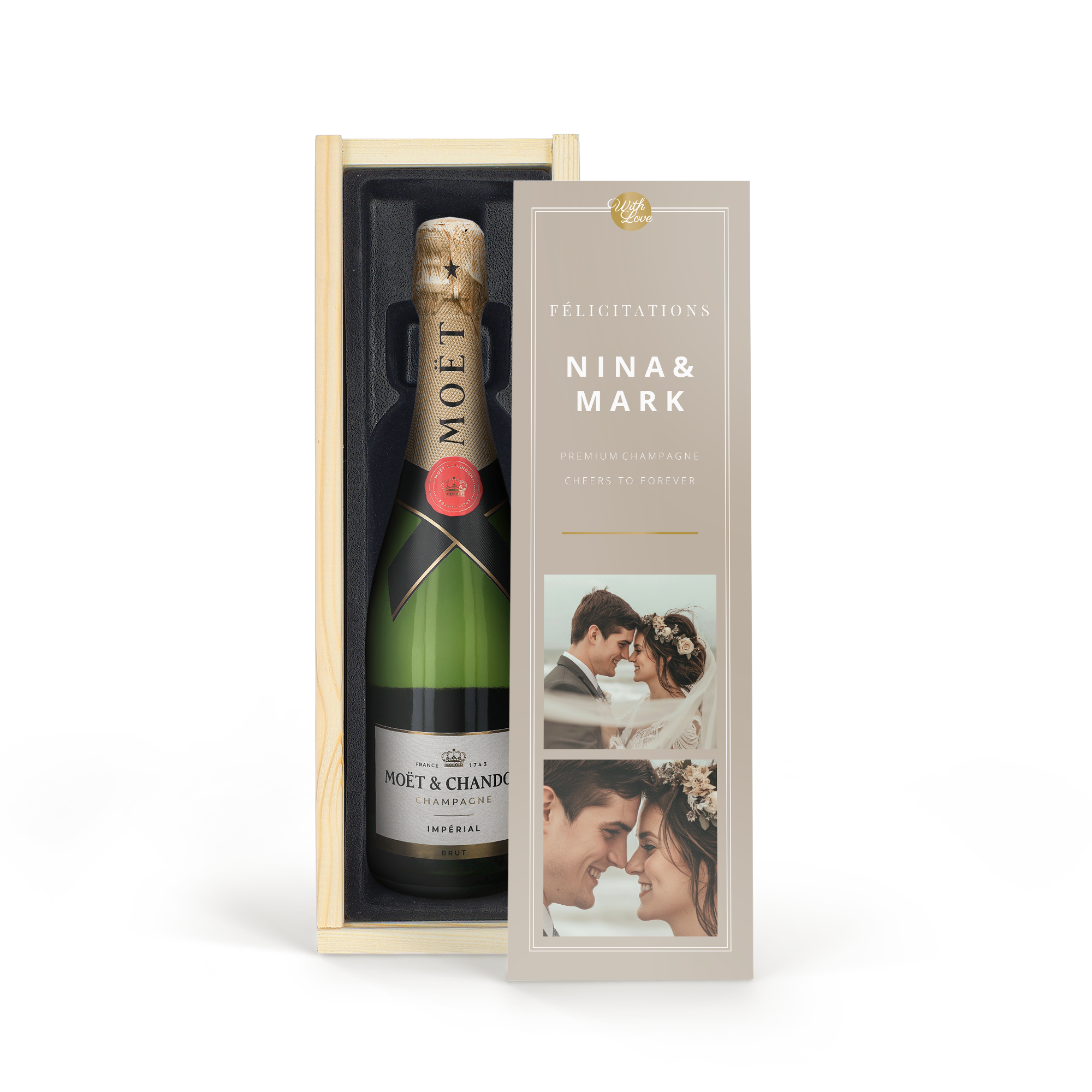 Coffret champagne personnalisé - Moët & Chandon Brut