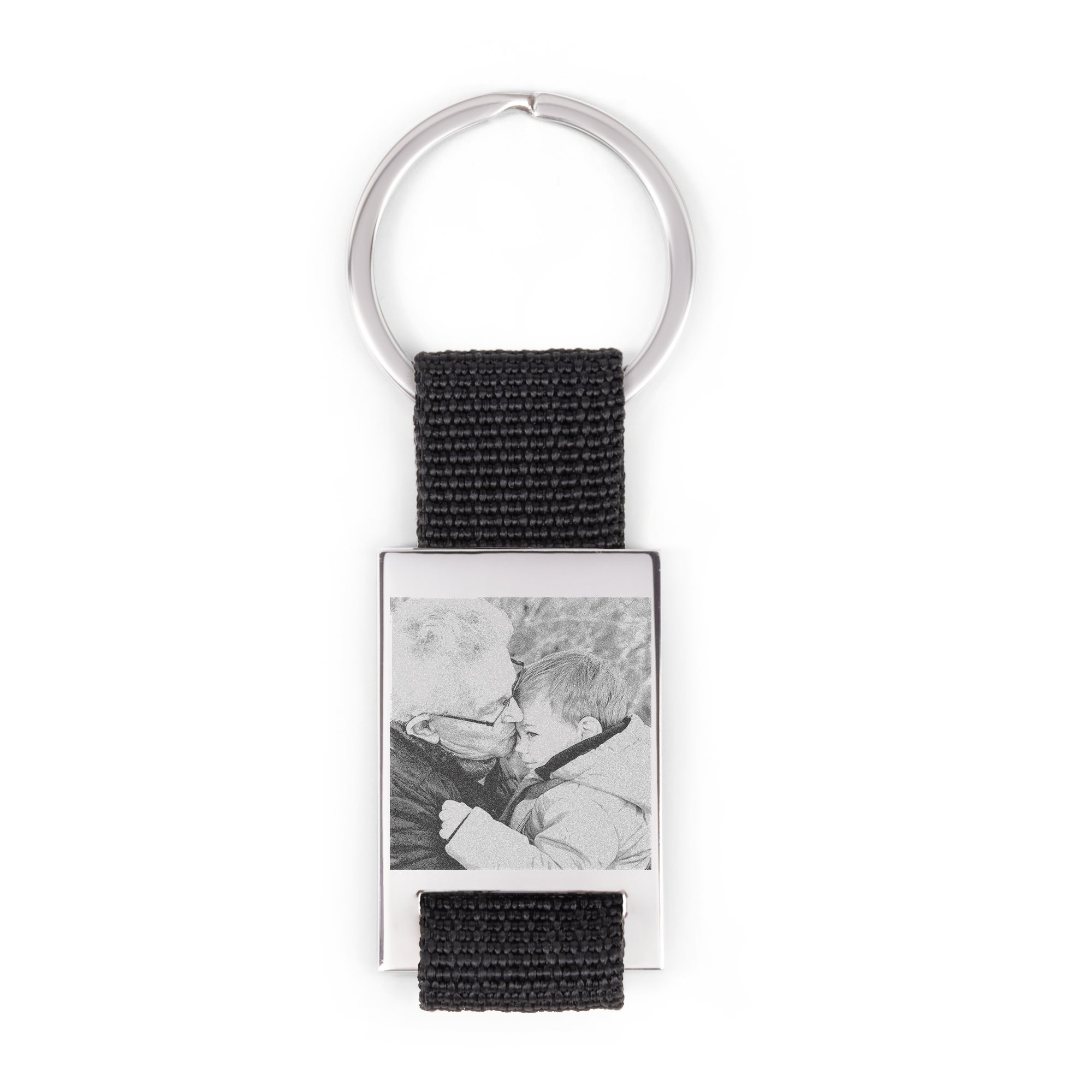 Luxe sleutelhanger met foto - Rechthoek Luxe sleutelhanger met foto - Rechthoek