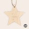 Engraved wooden Christmas star decoration Engraved wooden Christmas star decoration