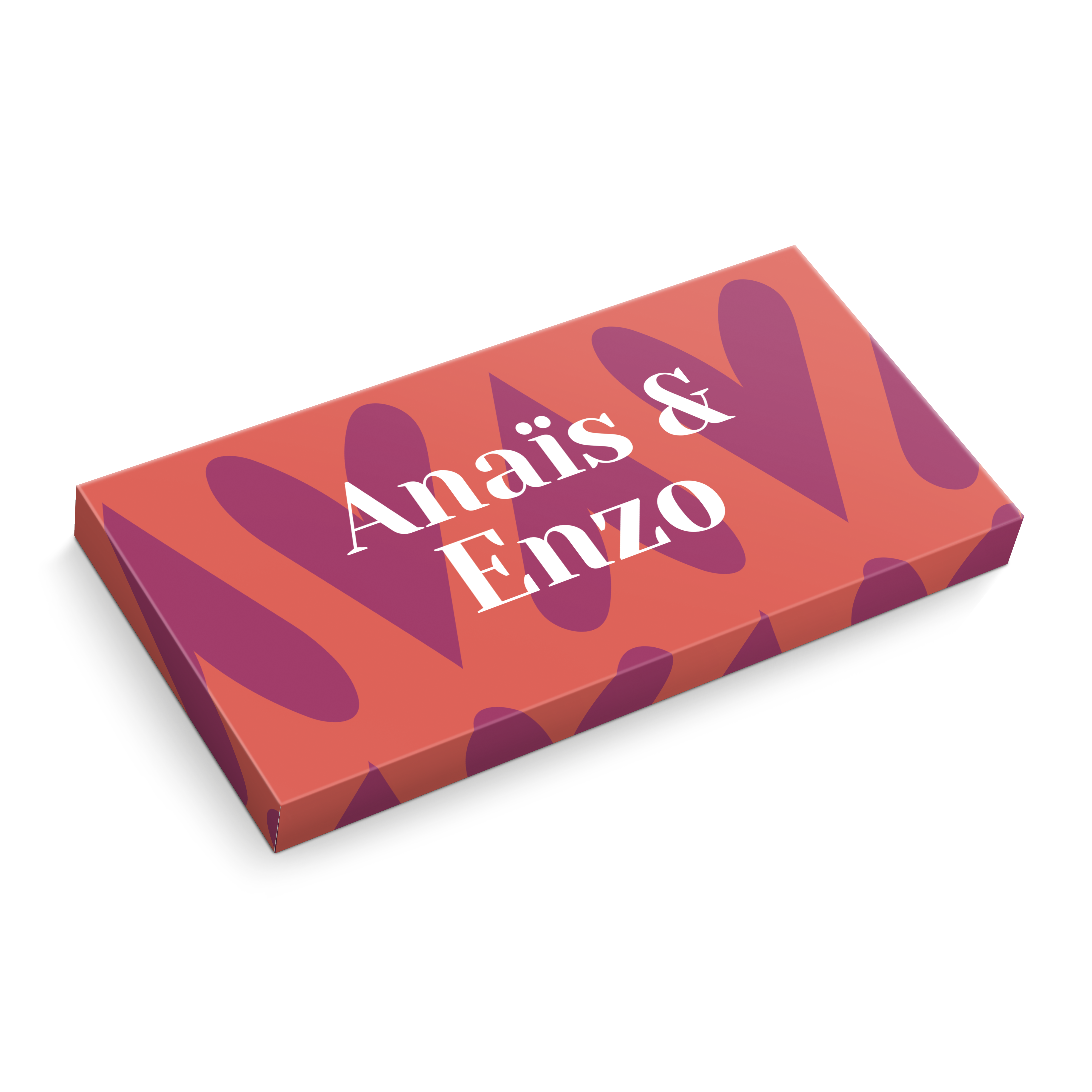 Carte de vœux personnalisée au chocolat Milka