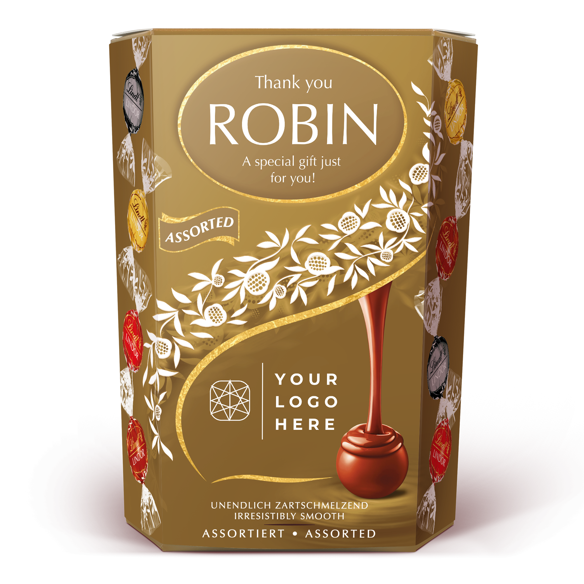 Caixa de oferta de chocolate Lindt