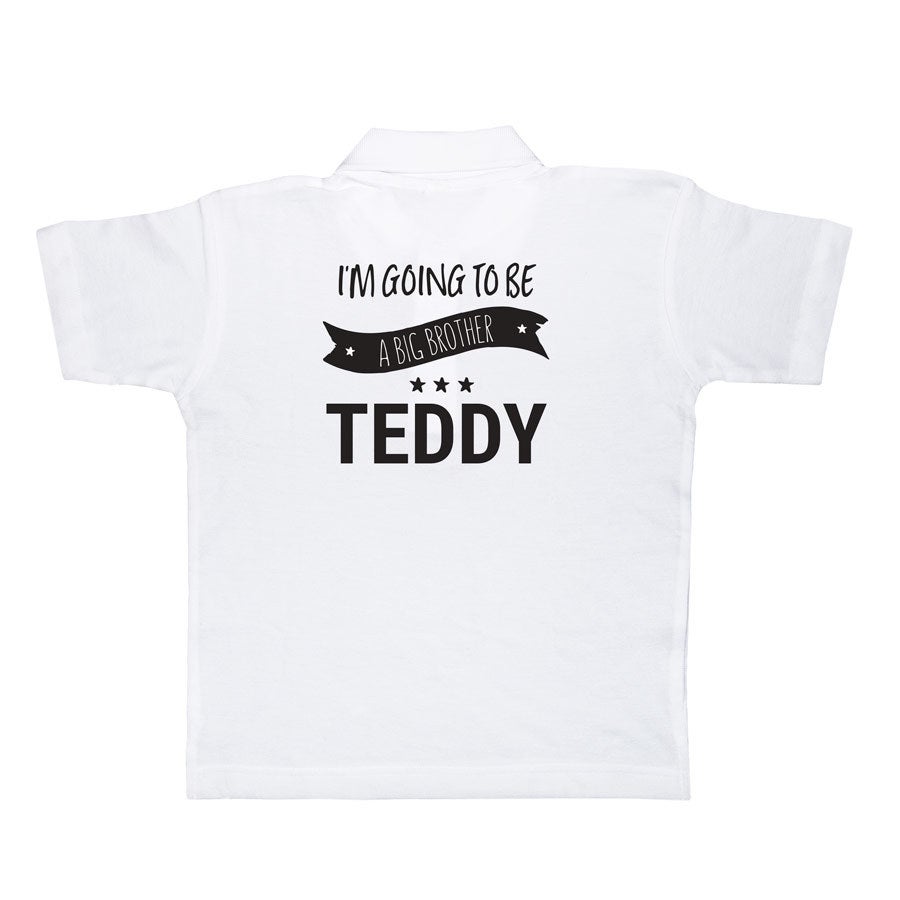 Personalised polo t-shirt - Children - White - 6 yrs