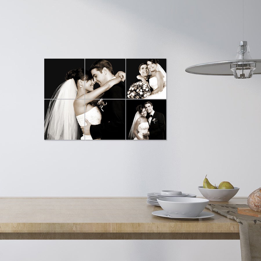 Panneaux photo Instacollage - 6 carreaux de 20 x 20 cm