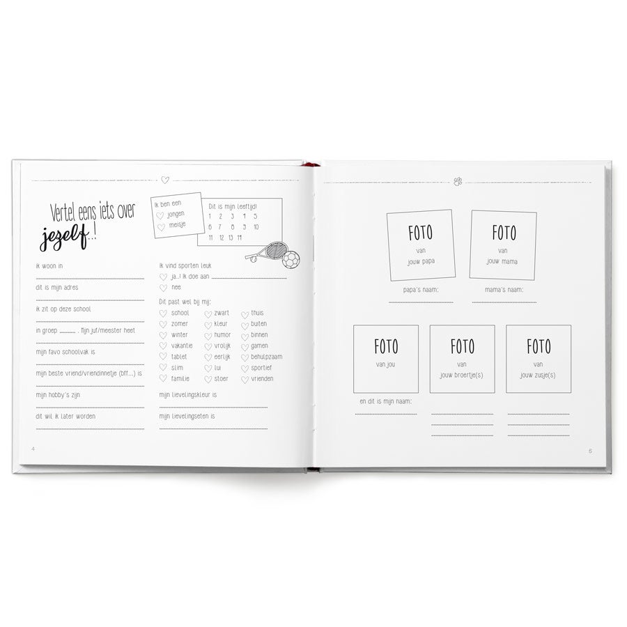 Boek "Lief huisdier, omdat ik je zo mis" met naam