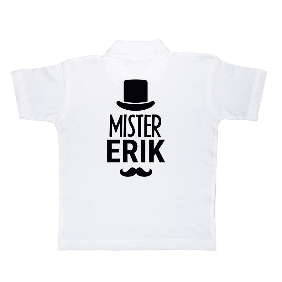 Kinder Poloshirt - Weiß - 6 Jahre