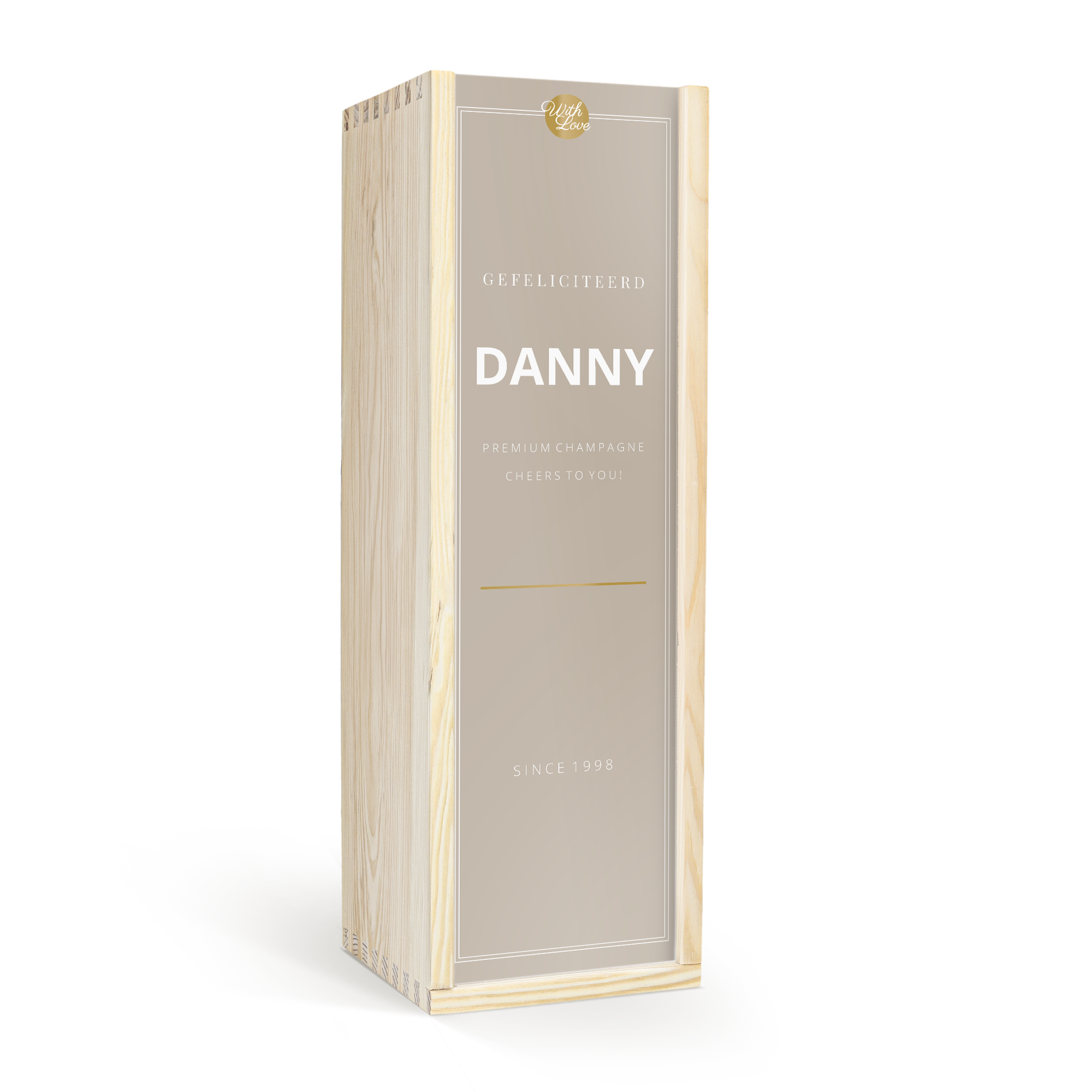 Moët & Chandon Brut in gepersonaliseerde kist