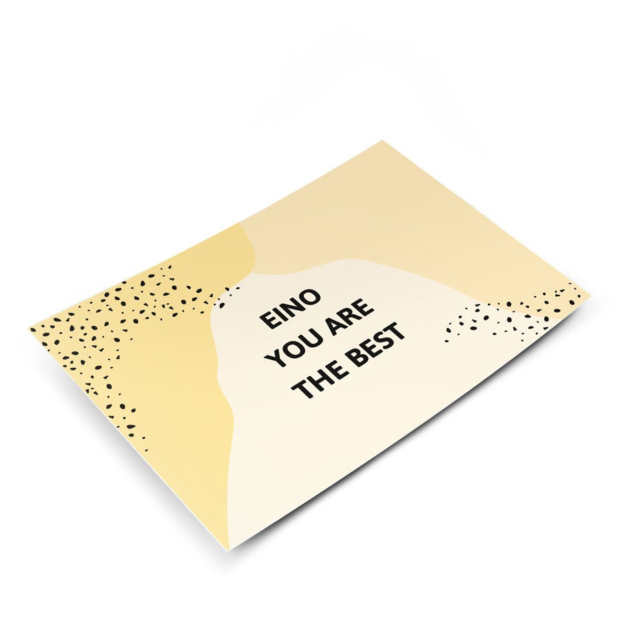 Postikortti omalla kuvalla - Kiitos