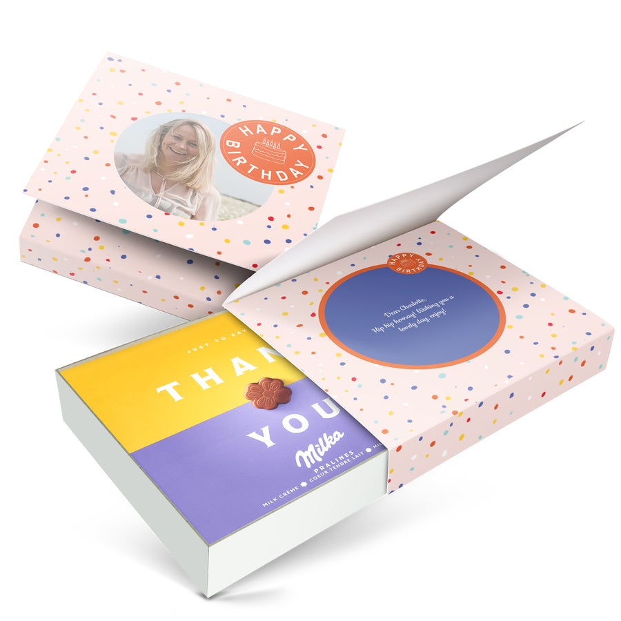 Personalised Milka Chocolate Gift Box - Birthday Personalised Milka Chocolate Gift Box - Birthday