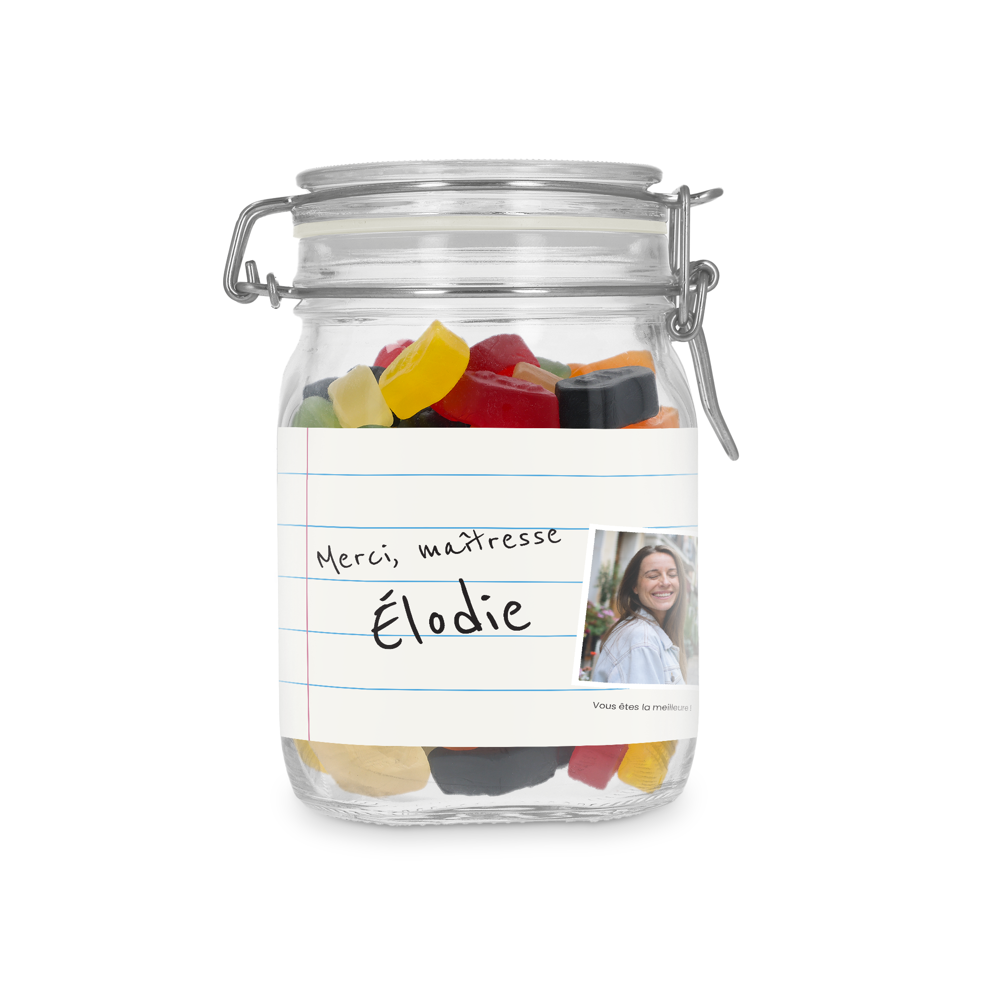 Bocal à bonbons personnalisé