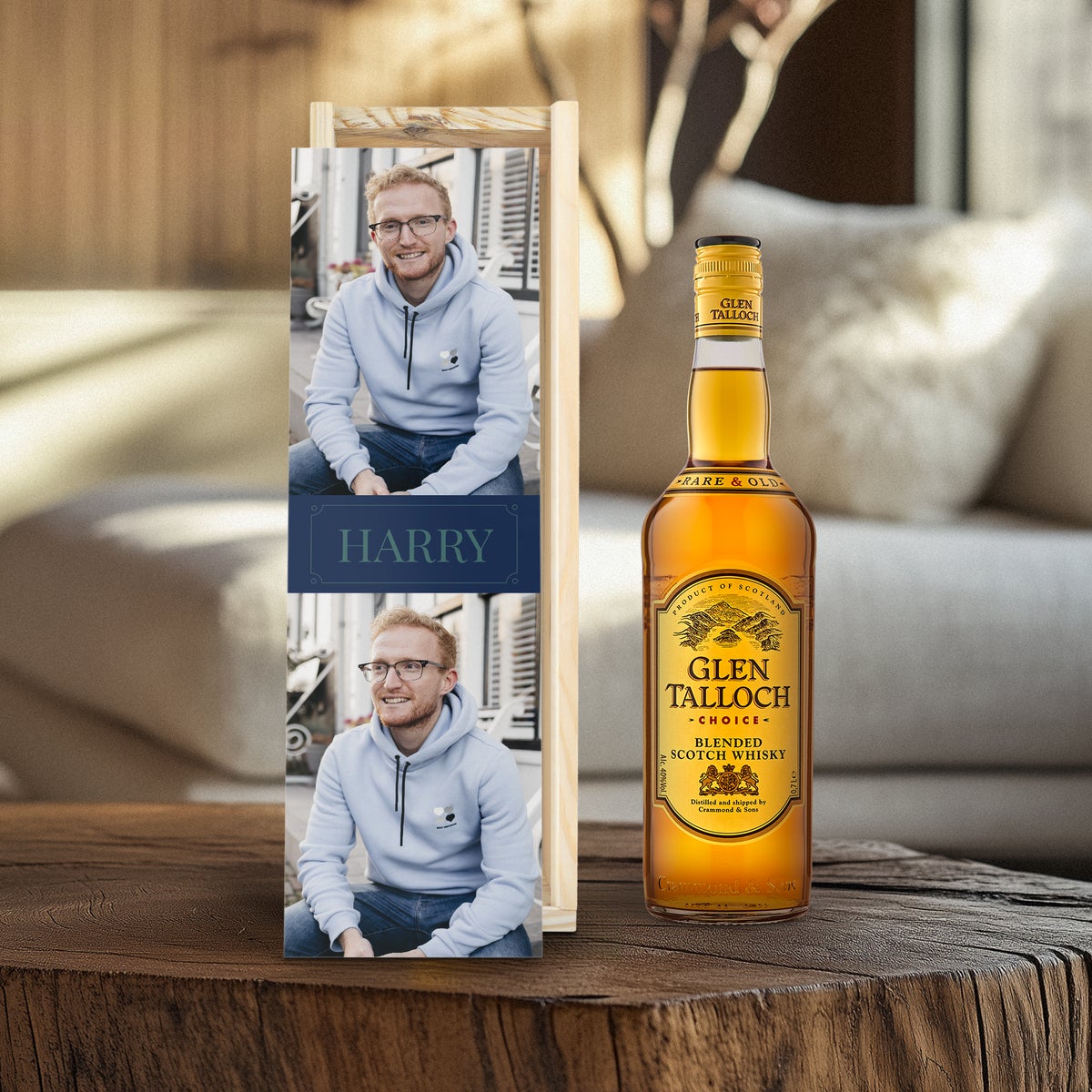 Glen Talloch Whisky - Personlig trækasse
