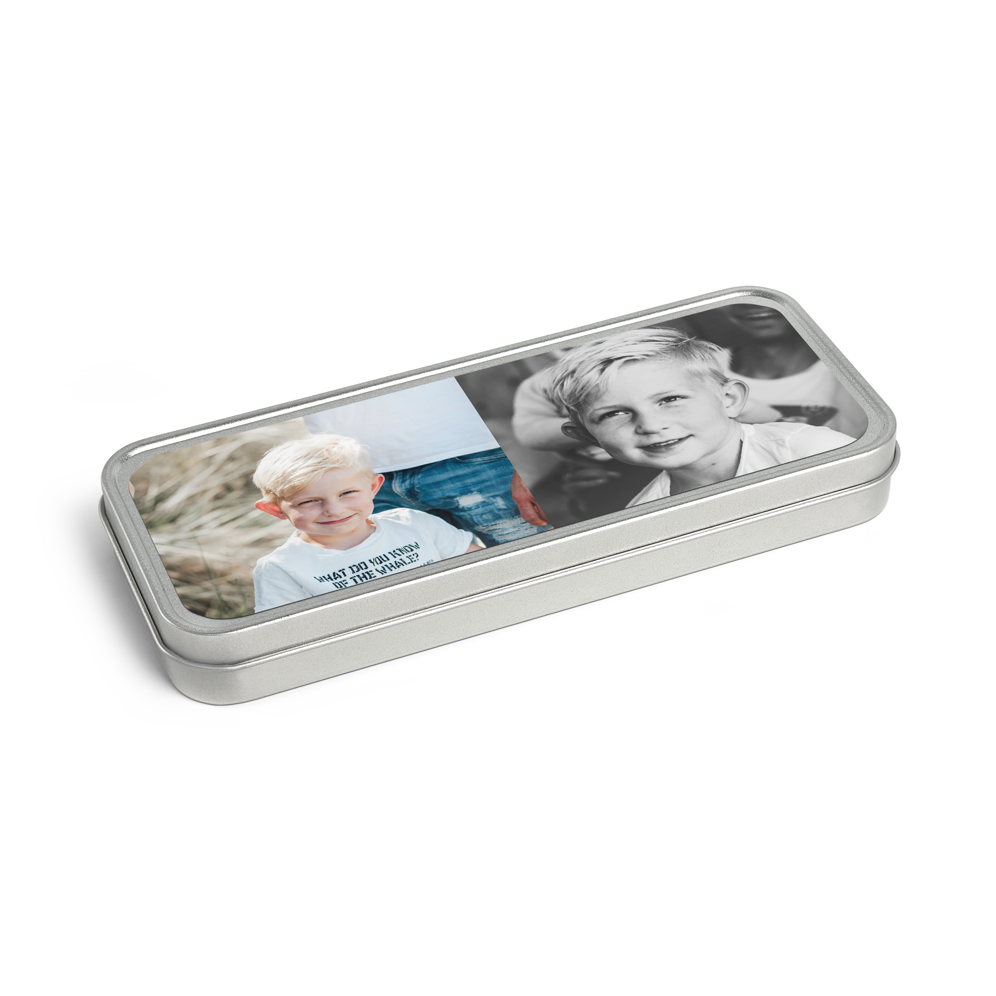 Lápis de estanho com foto