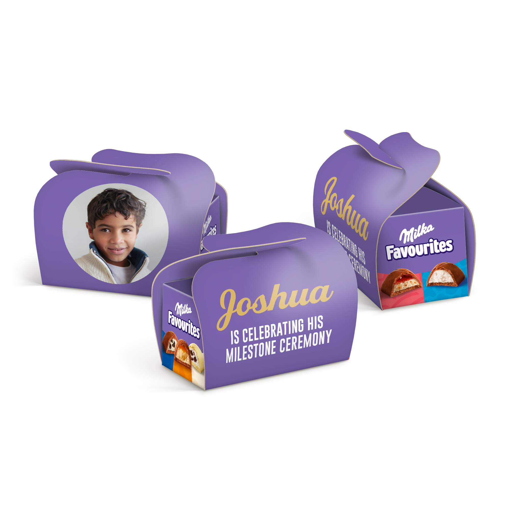 Milka Favourites -monipakkauksen lahjat – personoidut