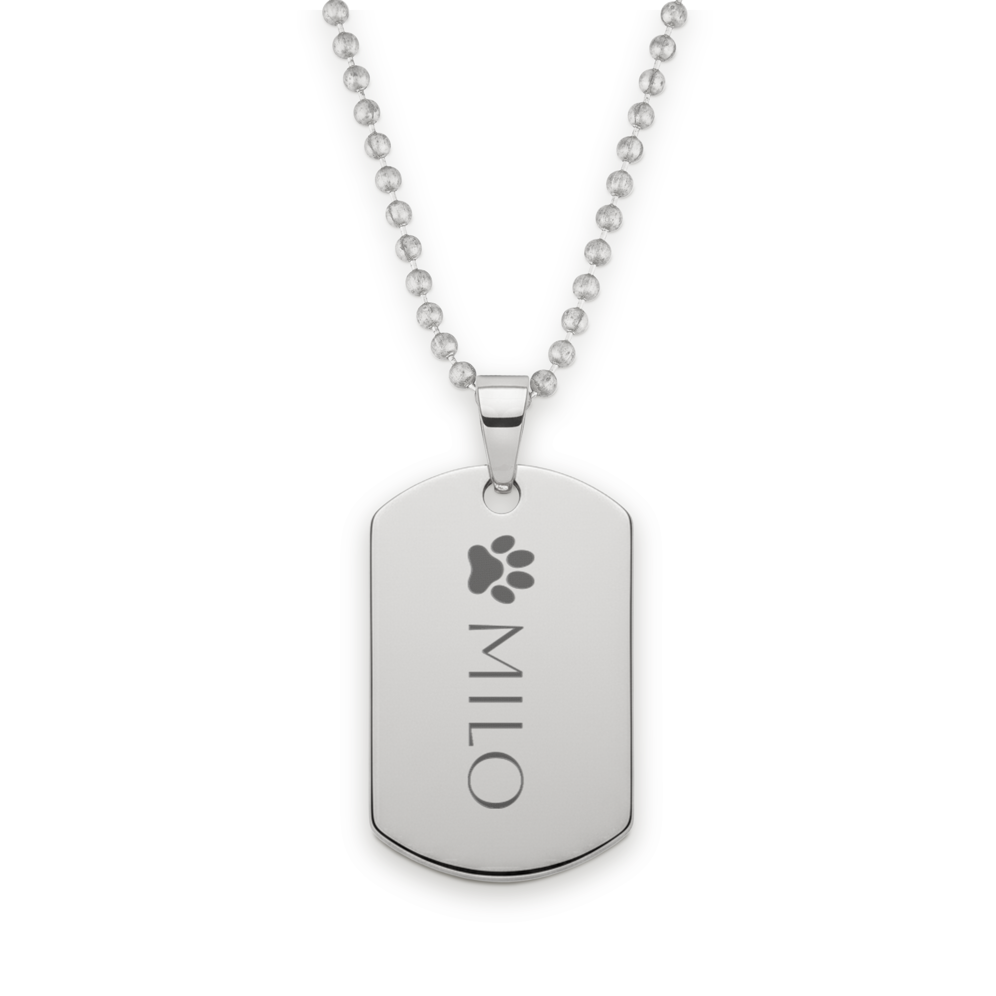 Dog tag graveren