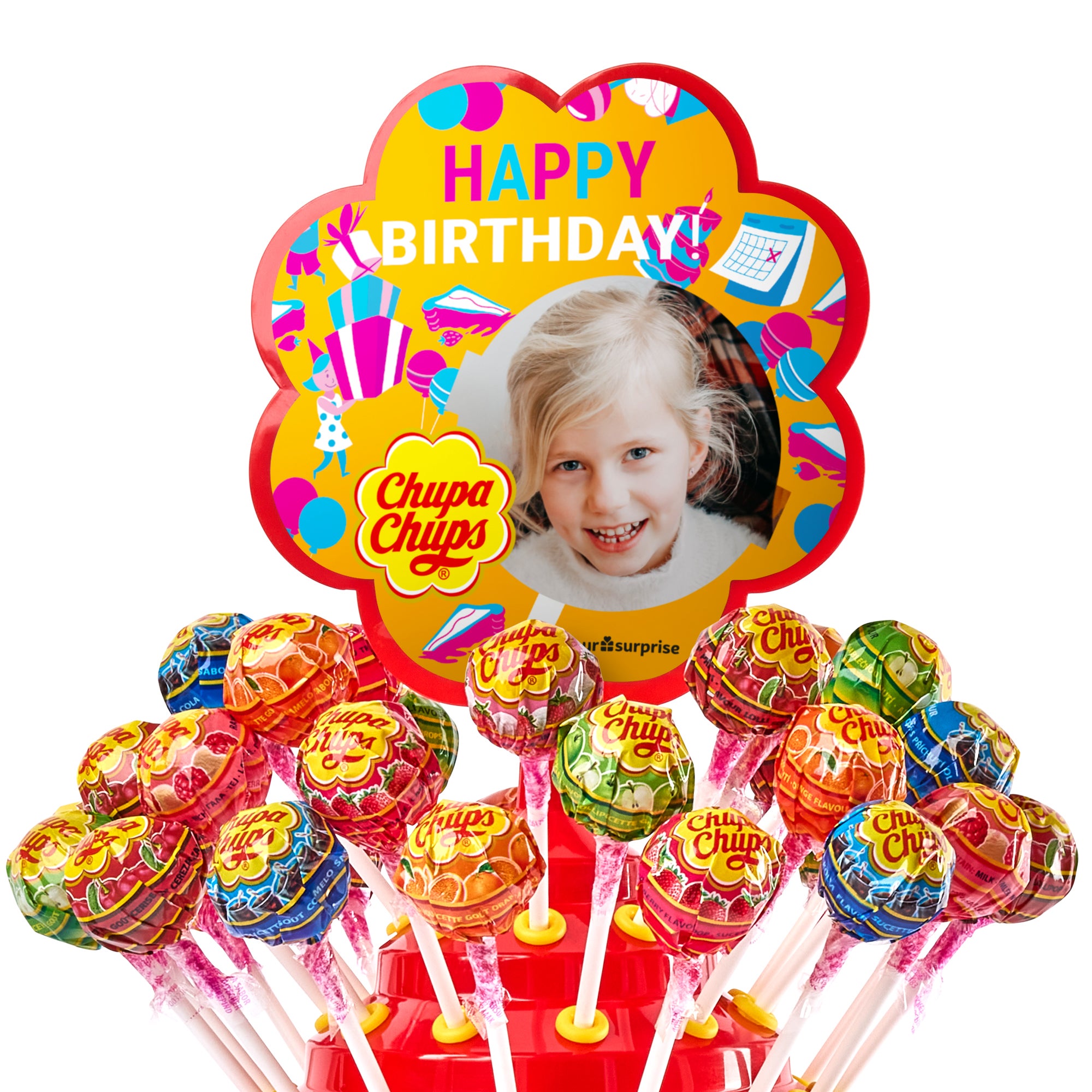 Turnul Lollipop personalizat Chupa Chups | Surpriza ta