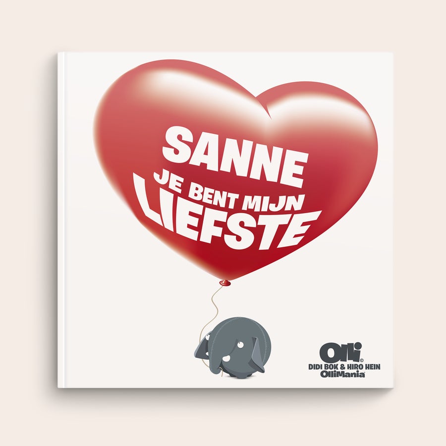 Boek "Je bent mijn Valentijn/Liefste" personaliseren Personaliseer het Boek "Je bent mijn Valentijn/Liefste" met naam op een rode ballon hart design