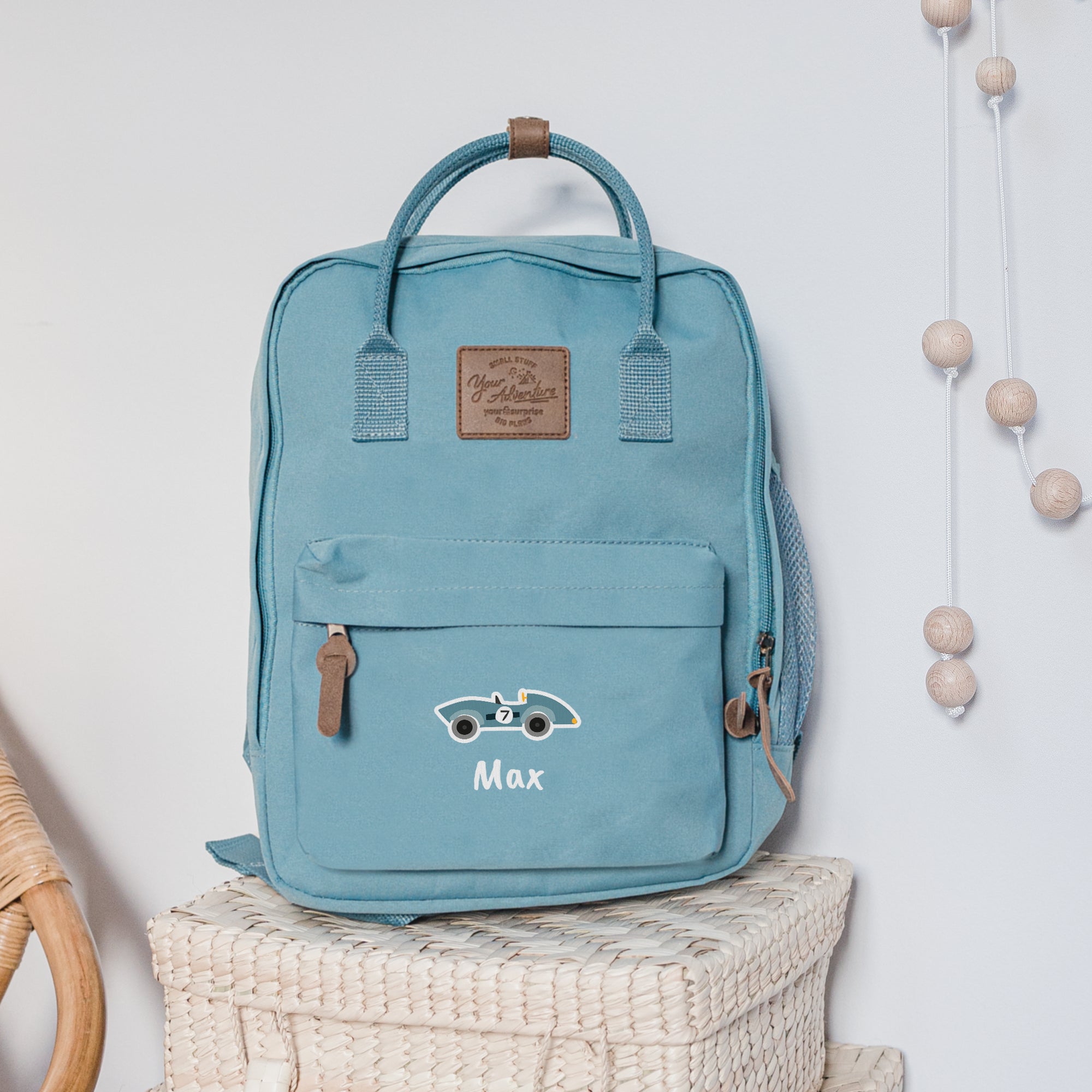 Kinderrugzak met naam bedrukken - Blauw Kinderrugzak met naam bedrukken - Blauw