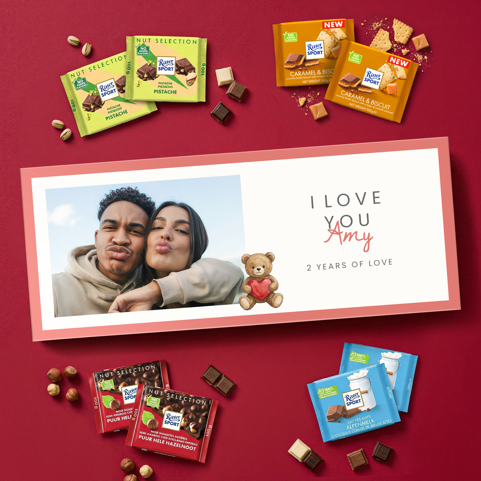 Personalizirana Mega Ritter Sport čokolada