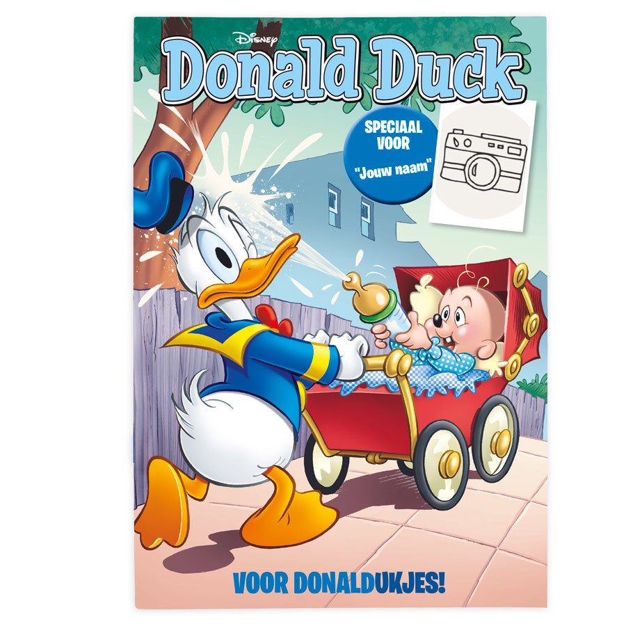 Stripboek Donald Duck met naam