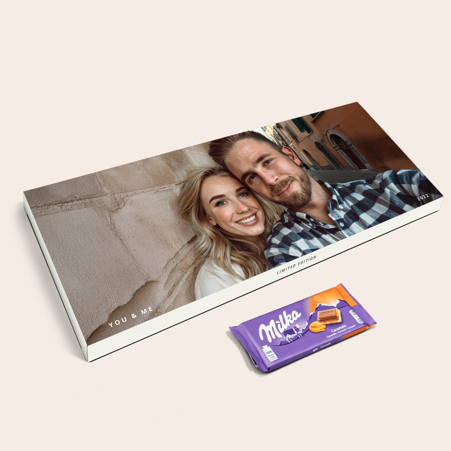 Giant personlig Milka-sjokolade Giant personlig Milka-sjokolade