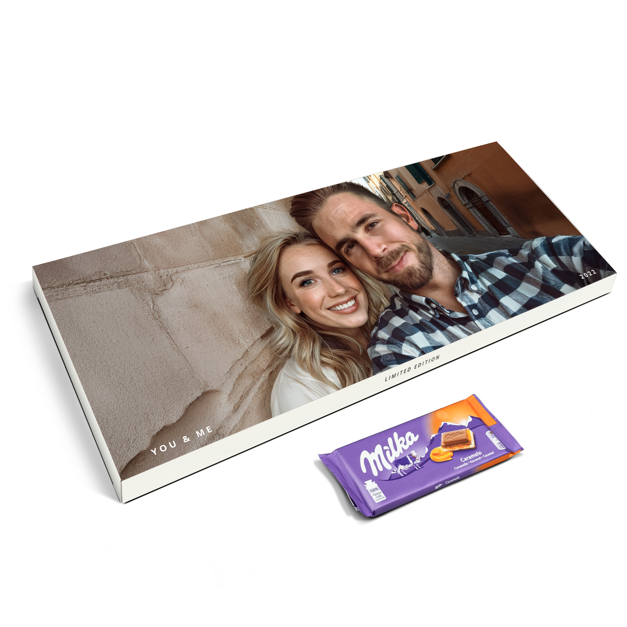 Méga tablette de chocolat Milka personnalisée