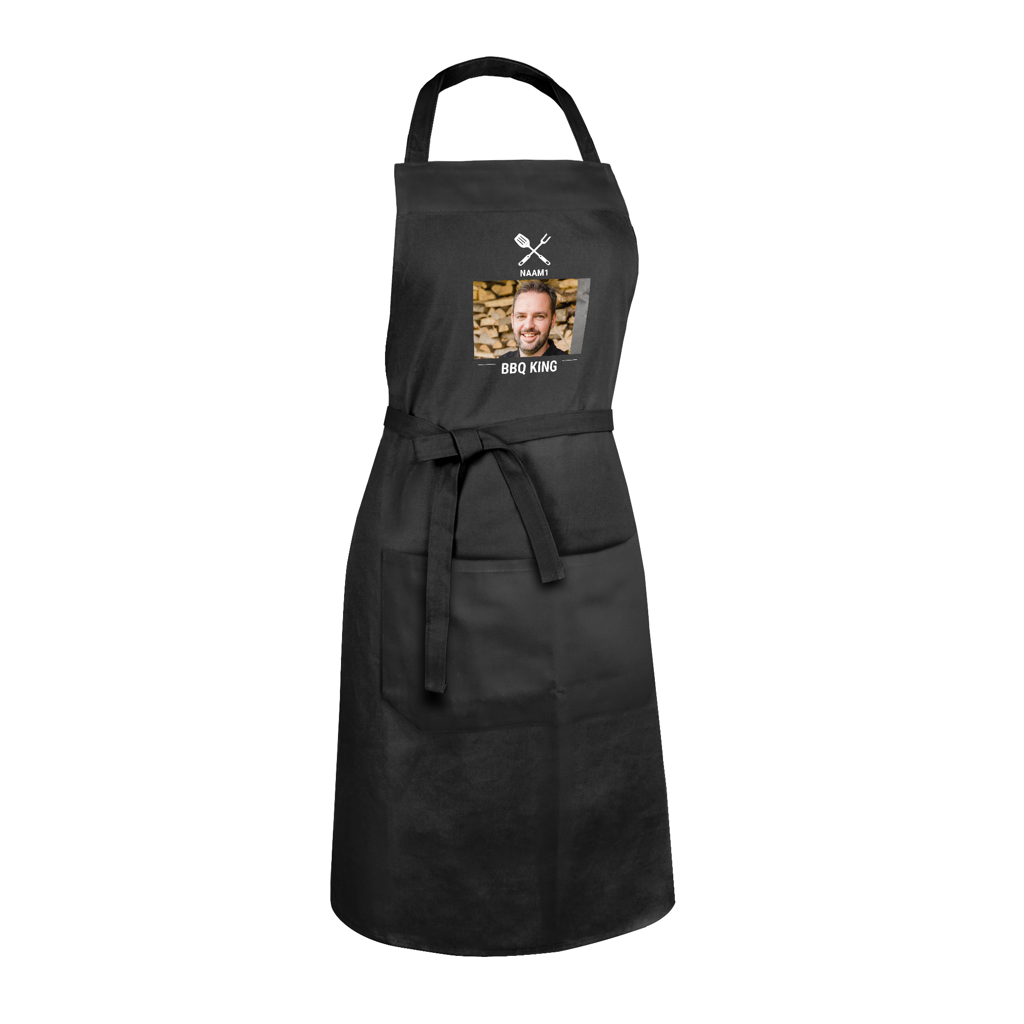 Halinuia Grembiule da cucina per uomo donna, grembiule personalizzato con 2 tasche, impermeabile regolabile grembiule nero, grembiule da cucina uomo umorismo, chef grembiule barbecue, Nero , taglia