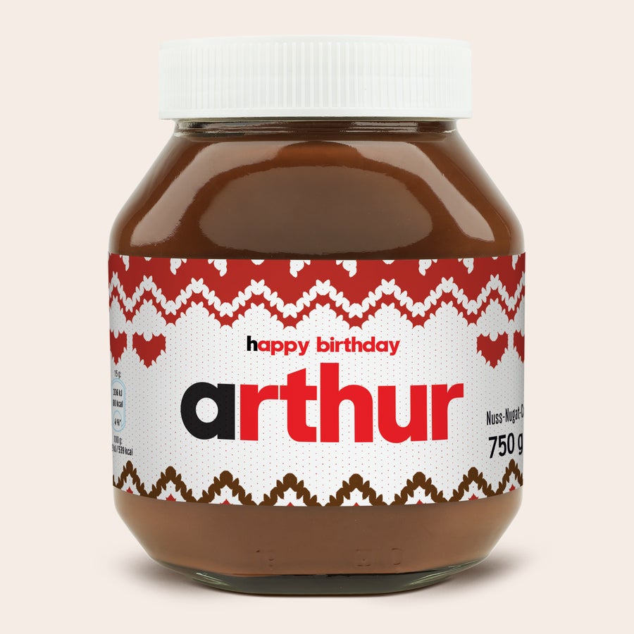 Personalisiertes nutella®-Glas Personalisiertes nutella®-Glas