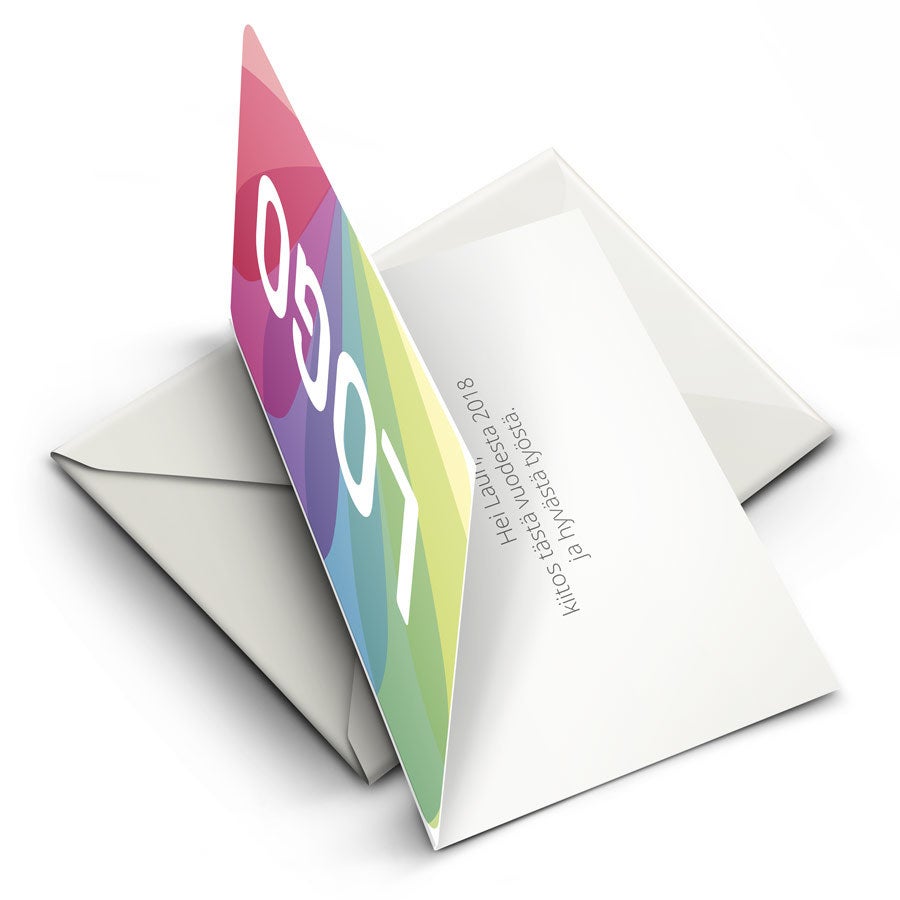 Business greeting cards with photo