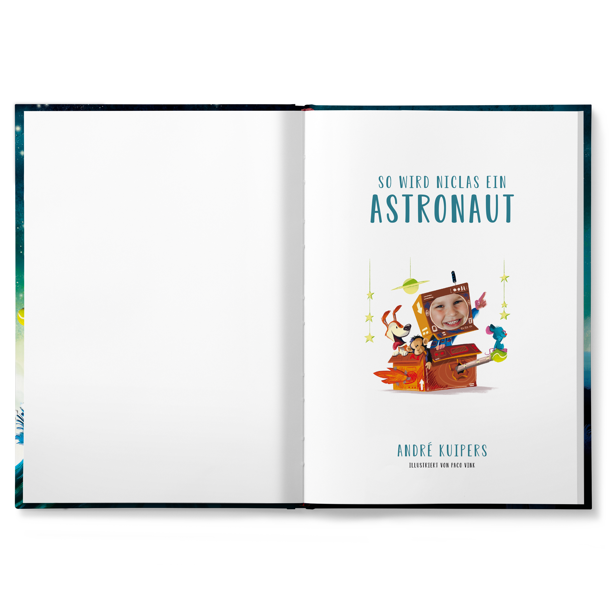 Kinderbuch  Wie man Astronaut wird personalisieren