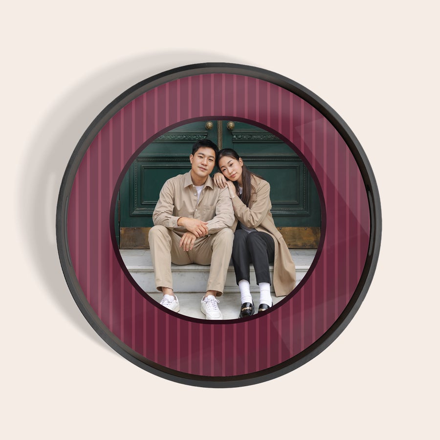 Personalised serving platter - Round Personalised serving platter - Round