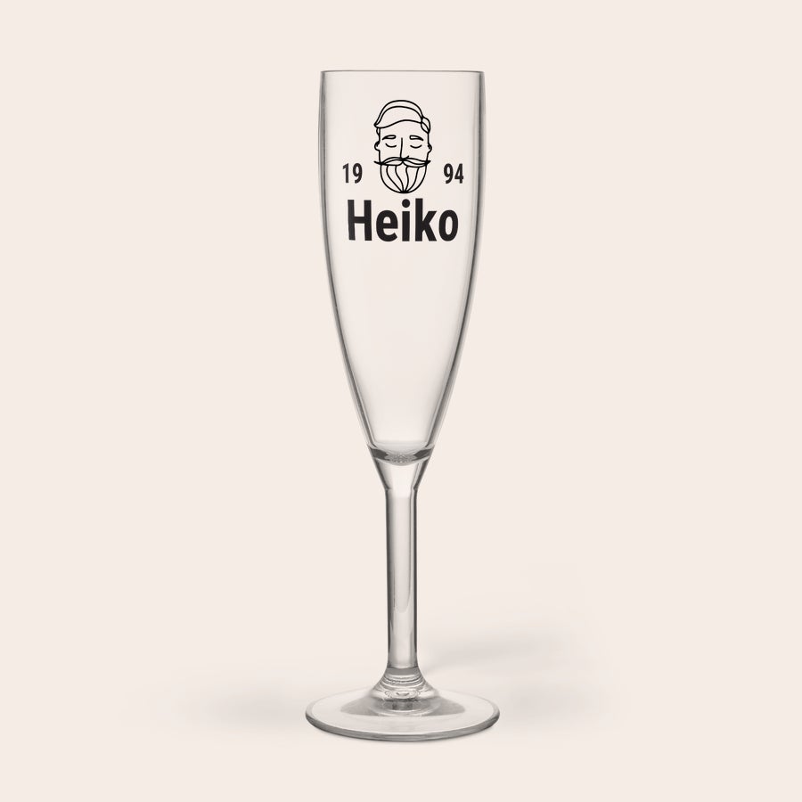 Sektglas bedrucken - Kunststoff Sektglas bedrucken - Kunststoff