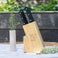 Bloc din lemn pentru cutite personalizat Bloc din lemn pentru cutite personalizat